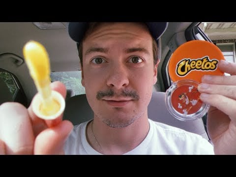 [LOFI ASMR] Doing Your Makeup with Cheetos' Lip Products | No Talking | Car ASMR | Visual ASMR