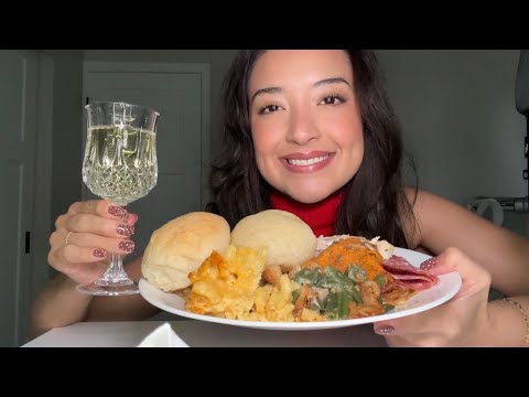 ASMR | Thanksgiving leftovers 🦃