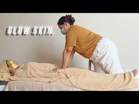 ASMR Facial Massage & Golden Mask Treatment: Intense Gua Sha for Deep Sleep (No Talking)