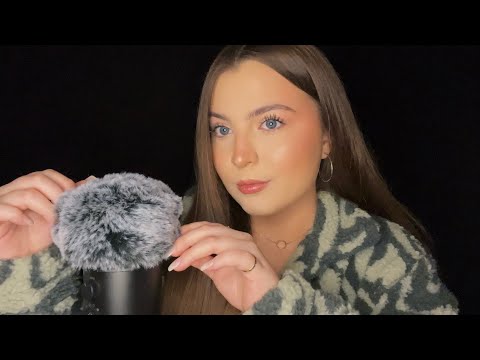 ASMR Slow Clicky Whispering w/ Gentle Mic Fluffing 🤍 (Ramble)