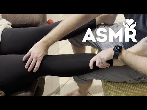 ASMR Leg and Foot Massage with Legging Scratching | No Talking