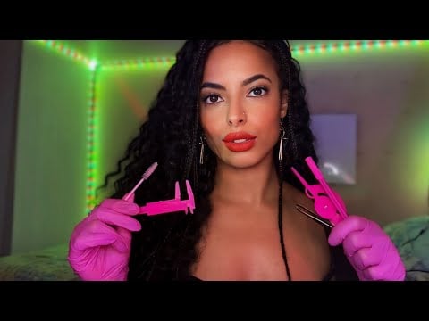 ASMR FAZENDO SUA SOBRANCELHA (até você dormir) 😴 💤