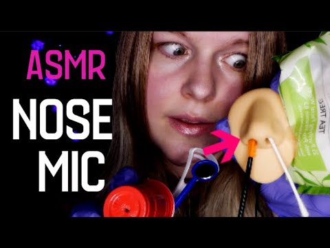 ASMR | Cleaning Inside Your Nose (Mics inside the nose)