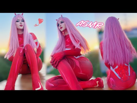 ASMR Zero Two Cosplay Scratching Fabric