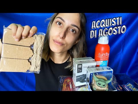 Show and tell acquisti di agosto: haul prodotti beauty, nerd & wedding  💖Whispering | ASMR ITA