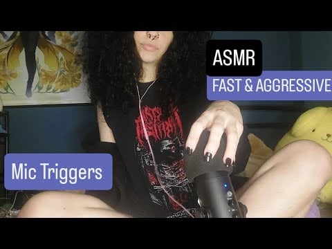 ASMR TO CURE TINGLE IMMUNITY | mic pumping, scratching | bare and foam (fast, no talking)
