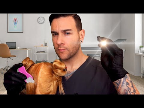 ASMR | Male Nurse Lice Check | Realistic & Detailed | Male Whisper Voice