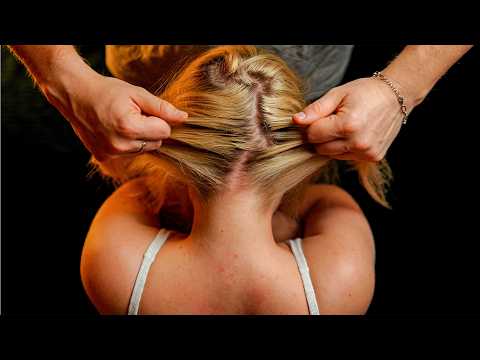 ASMR Instant Relief for Severe Stress 💆‍♂️ Back, Nape & Shoulders Tracing (No Talking)