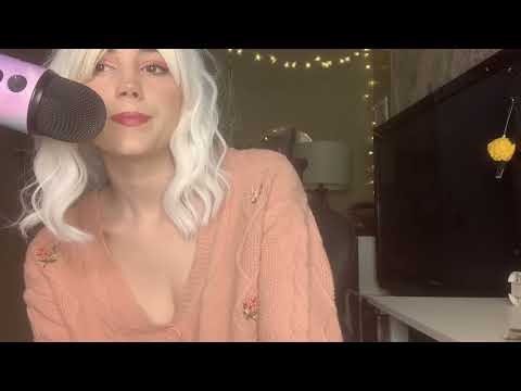 whispering/rambling and mouth sounds ASMR