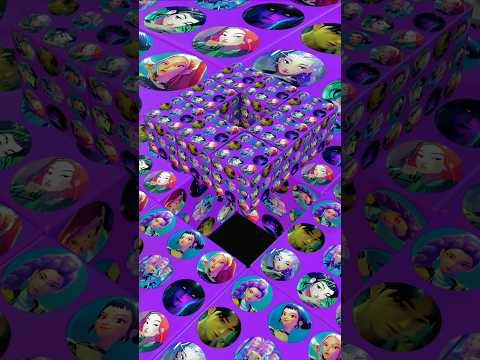 K-pop Cubes Merge Perfectly — Hypnotic Satisfying Loop Animation