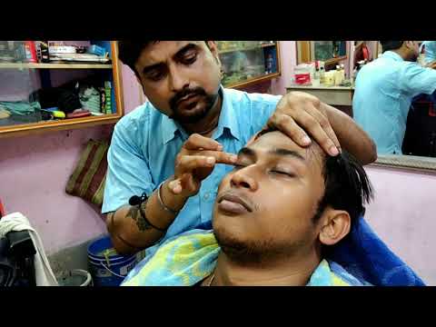 Special Head and body massage by Indian barber in funny style | relaxing ASMR
