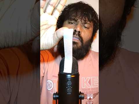 ASMR Sticky Tape On Mic #shorts