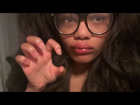 asmr doing my nails  (tapping, nail triggers, soft whispers)