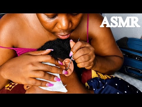 ASMR✨Long Nails Most Relaxing Face Pops and Ear Cleaning Experience 