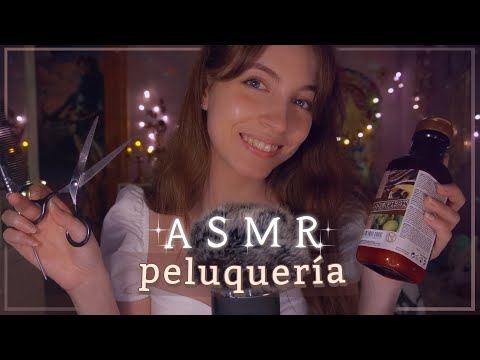 ASMR | Te lavo, corto y seco el cabello 🧴💙 [Peluquería BlueYeti Roleplay]