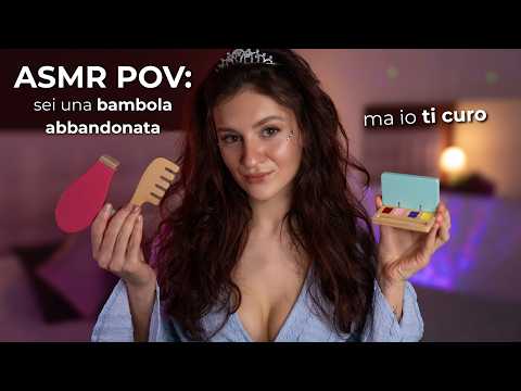 ASMR POV: SEI UNA BAMBOLA ABBANDONATA E LA RAGAZZINA ALTEZZOSA SI PRENDE CURA DI TE 🥰