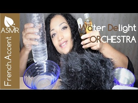 ASMR Water sound delight orchestra 'Bruit d'eau' Dropping, Shaking [asmr français] [english asmr]