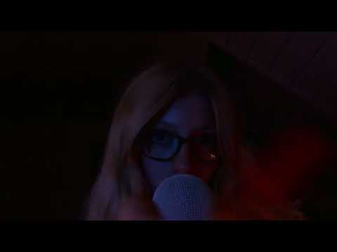(asmr) applying lip stick on you with mouth sounds