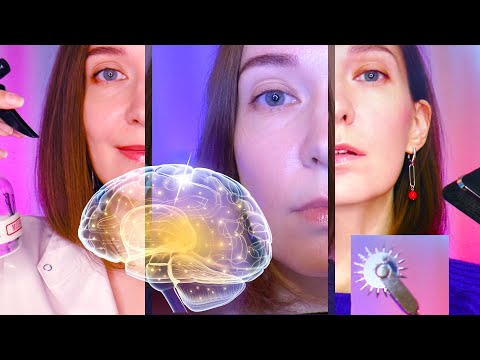 Асмр 3 Невролога 1 час проверка Рефлексов asmr cranial nerve exam