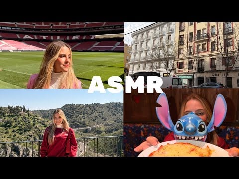 ASMR VLOG MADRID (part2) 🏰🍽️ Restaurante Temático, Cidade Medieval e Estádios!