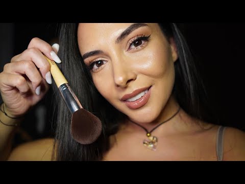 ASMR Face Brushing You To Sleep | Personal Attention | Whispered