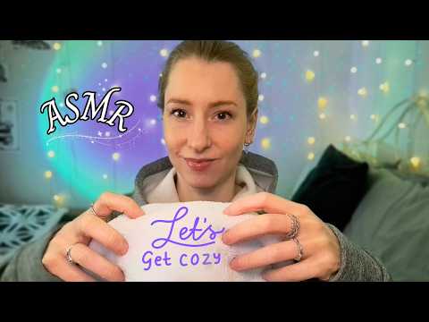 ASMR Calming Blanket Sounds & Whisper Ramble 🧸| Cosy Comfort & Gentle Check-In 💝