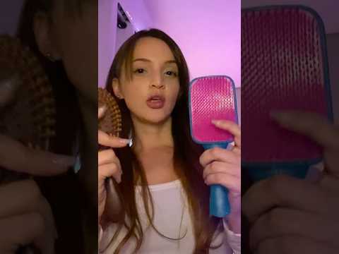 Pranchando seu cabelo  #asmr #asmrbrasil #asmrhairplay