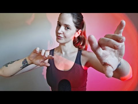ASMR hand sounds with tongue clicking - channel update - no talking after intro - finger fluttering