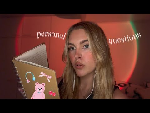 ASMR asking you personal questions 💌✍️ (whispering & writing sounds)