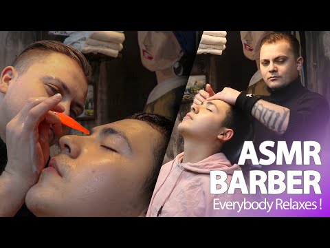 ASMR | Sleep Therapy Of The Day - ASMR Head Massage On Barber Chair