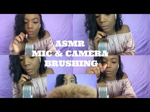 ASMR| Mic & Camera Brushing! Sk, Tk, Tico, Stipple Sounds | Hand Movements