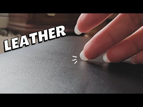 ASMR Leather Tapping & Scratching on Briefcase 💼🎧