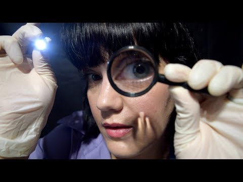 ASMR Dermatologist Super Close Face Tune-up, Glove Sounds, Soft Speaking