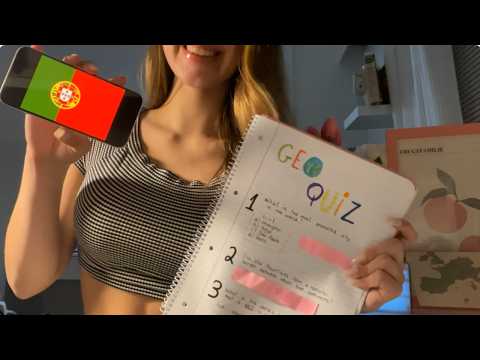 asmr geography quiz pt.2 🌍 (questions + flags)