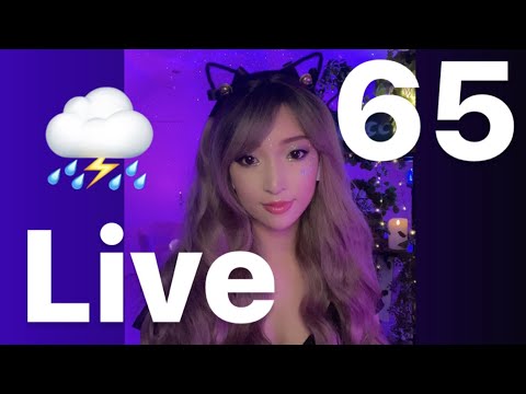 🔵 LIVE n°65 - Pluie sur velux et tonnerre, coquillages, gelée orbeez, kalimba, roleplay coiffeur 🌧⚡️