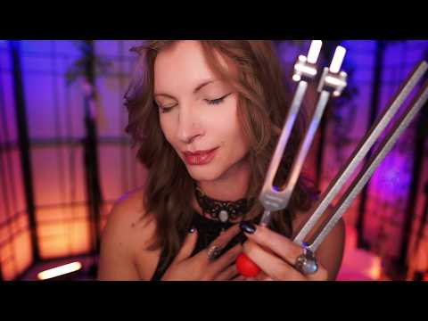 ASMR Vagus Nerve Reset: 432Hz & 136.1Hz Tuning Forks ( Soft spoken )