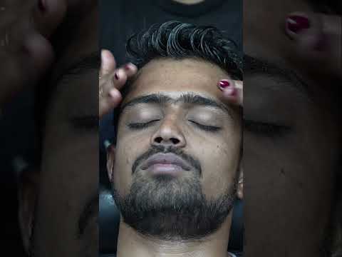 ASMR Head Massage Magic: Female Barber's Tension Headache Relief Massage #shorts