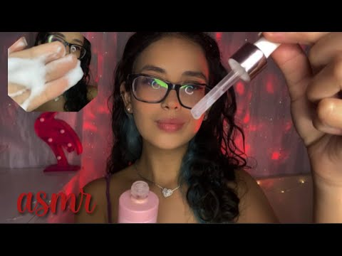 ASMR - FAZENDO SUA SKINCARE NOTURNA  PARA DORMIR RÁPIDO ✨