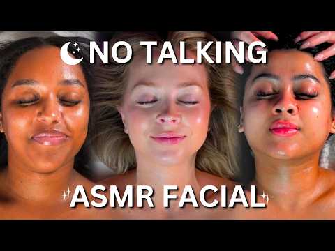 [SLEEP] 1+ Hour No Talking ASMR Facial Compilation 🌙