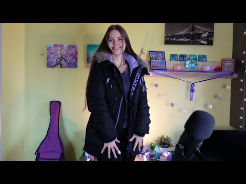 ASMR Jacket Fabric Scratching & Zipper Sounds