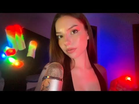 ASMR light triggers |  follow my instructions + mouth sounds 