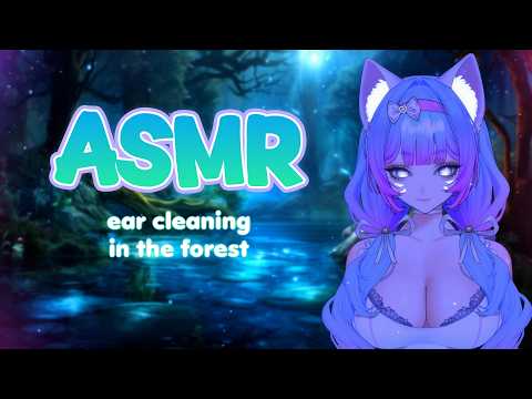 ASMR🧚‍♀️Fairy Cleans Your Ears in the Forest ~ Soft Blowing, Fluffy Ear Cleaning, Chimes