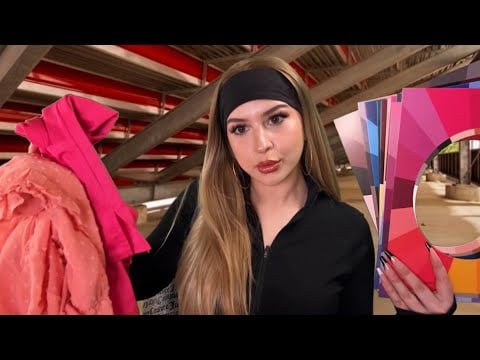 ASMR $5 “Color Analysis” under the school bleachers (shes undercover)👚🤦‍♀️