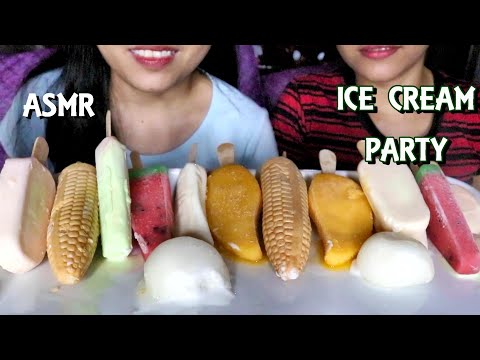 ASMR ICECREAM PARTY MUKBANG | HUNGRY BUNNY