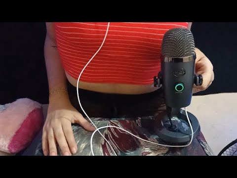 ASMR BLUE YETI - TOUCHING A PILLOW TO SLEEP +  LITTLE INAUDIBLE