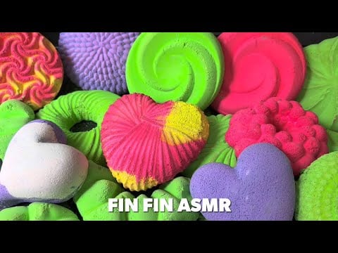 💚🩷💜ASMR : Green Pink Purple Gym Chalk Crush #436 😋
