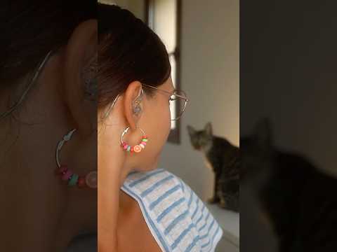 ASMR Ear cleaning and a cat 🐈