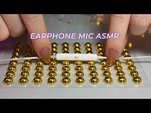 ASMR Tingly Earphone Mic Triggers That Will Give You Goosebumps 🫧(No talking,No mouth sounds)
