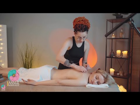 Stress-Relieving ASMR Massage Using Tools