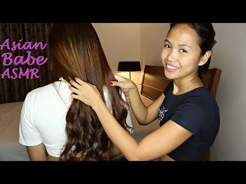 ASMR  Lara LOVES Back Scratch Massage & Hair Play!